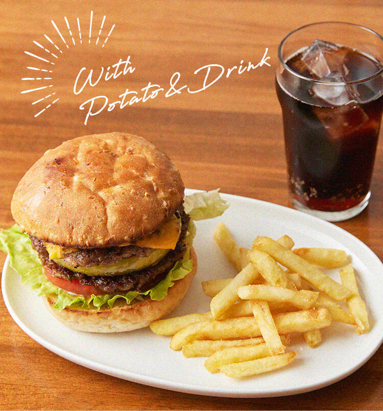 ポテトとドリンクのセット